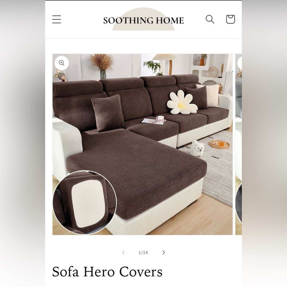 Sofa cushion covers